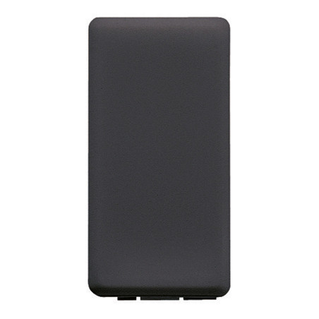 Obturator Gewiss System GW21056-1BL, 1 modul, negru, pentru priza / intrerupator