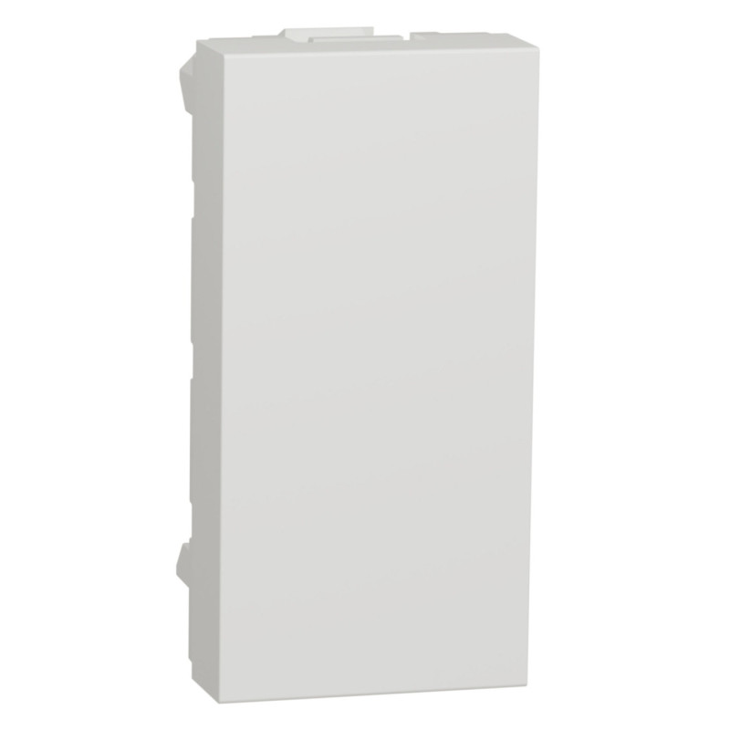 Obturator Schneider Electric Noua Unica NU986518, 1 modul, alb, pentru priza / intrerupator