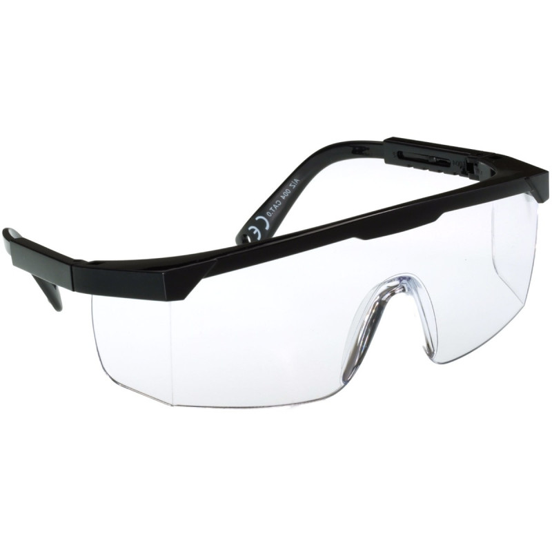 Ochelari de protectie A-Z Protect, plastic, transparent + negru