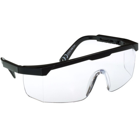 Ochelari de protectie A-Z Protect, plastic, transparent + negru