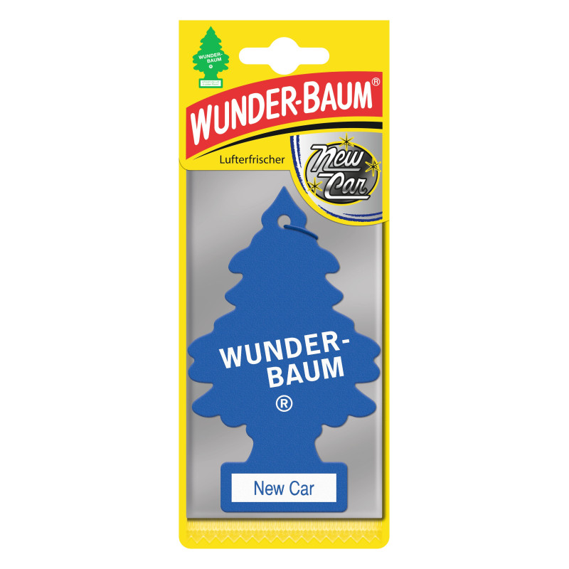 Odorizant auto, bradut, Wunder - Baum, New Car, 7.6 x 0.3 x 19 cm Odorizant auto, bradut, Wunder - Baum, New Car, 7.6 x 0.3 x 19 cm