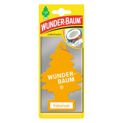 Odorizant auto, bradut, Wunder - Baum, Nuca de cocos, 7.6 x 0.3 x 19 cm