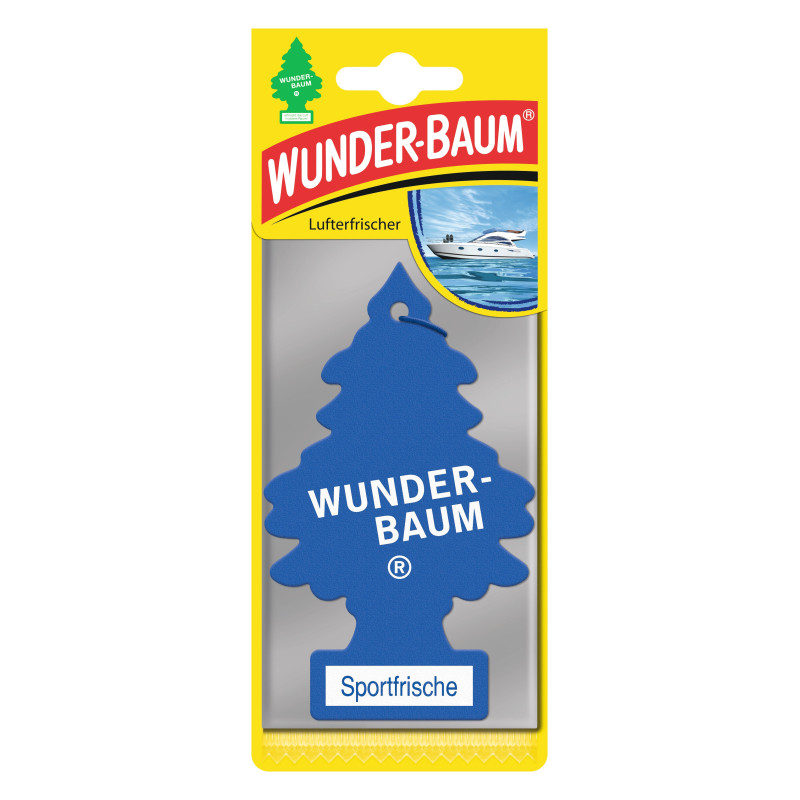 Odorizant auto, bradut, Wunder - Baum, Sportfrische, 7.6 X 0.3 X 19 cm