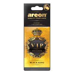 Odorizant auto, card, Areon VIP Exclusive, Black King, 19 x 7.5 x 0.5 cm