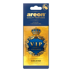 Odorizant auto, card, Areon VIP Exclusive, Legend, 19 x 7.5 x 0.5 cm