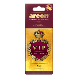 Odorizant auto, card, Areon VIP Exclusive, No 1, 19 x 7.5 x 0.5 cm