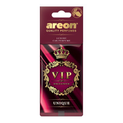 Odorizant auto, card, Areon VIP Exclusive, Unique, 19 x 7.5 x 0.5 cm