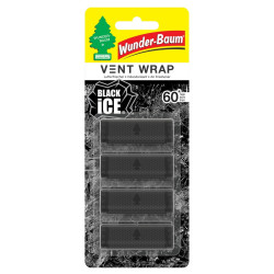 Odorizant auto, clip ventilatie, Wunder-Baum, Black Ice, 7.5 x 2 x 19 cm, 4 bucati