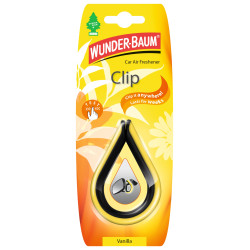 Odorizant auto, colier, Wunder - Baum, Clip Vanilla, 7.6 x 1.2 x 19 cm