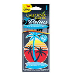 Odorizant auto, palmier, California Scents, Palms, California Clean, 19.05 x 0.70 x 7.64 cm