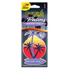 Odorizant auto, palmier, California Scents, Palms, Monterey Vanilla, 19.05 x 0.70 x 7.64 cm