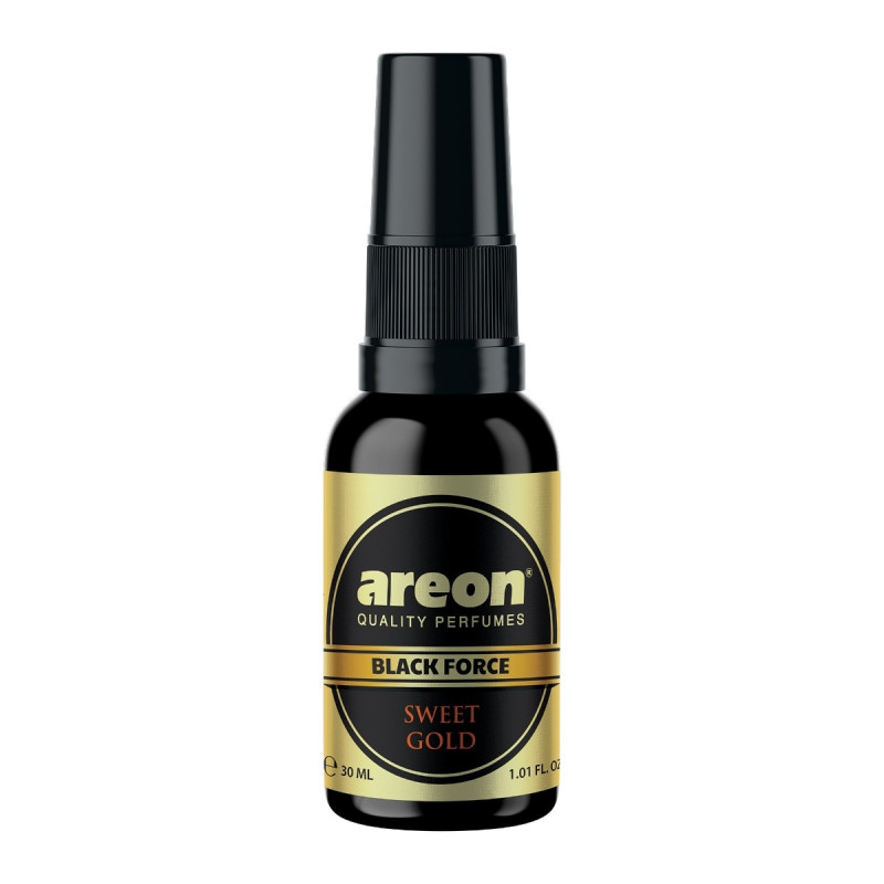 Odorizant auto spray Areon Black Force, sweet gold, 30 ml