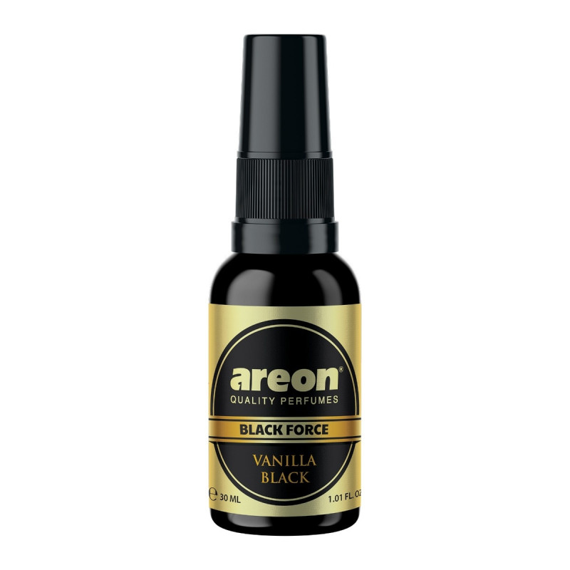 Odorizant auto spray Areon Black Force, vanilla black, 30 ml