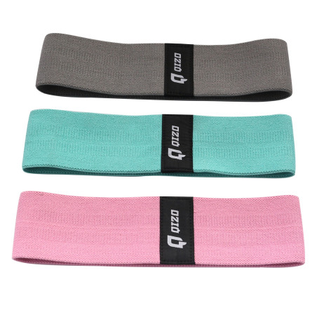 Banda elastica pentru antrenament, Qizo HKRBB2202, 34.5 x 8 cm, set 3 bucati