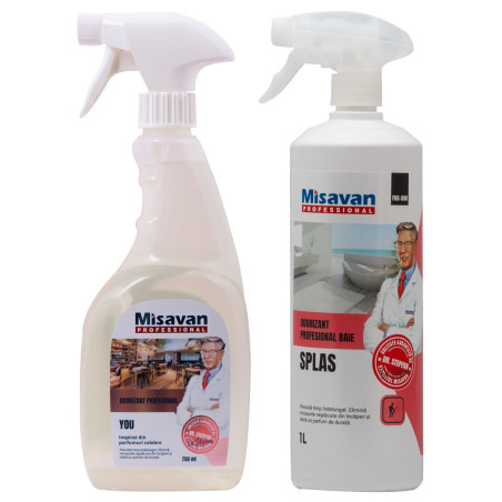 Odorizant baie profesional Dr. Stephan Splas spray 1L + odorizant camera profesional Dr. Stephan You spray 750 ml