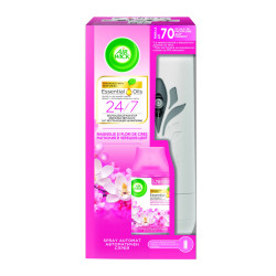 Odorizant camera Air Wick, aparat + rezerva + baterie, magnolie si flori de cires, 250 ml