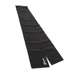 Banda elastica pentru fitness Qizo, negru, 150 x 15 cm