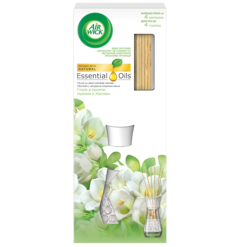 Odorizant camera Air Wick Reed Diffuser, frezie / iasomie, 25 ml Odorizant camera Air Wick Reed Diffuser, frezie / iasomie, 25 ml
