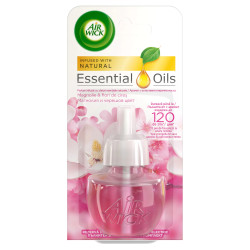 Odorizant camera Air Wick, rezerva pentru aparat electric, magnolie si flori de cires, 19 ml
