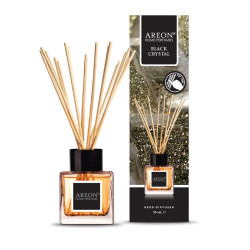 Odorizant camera cu betisoare, Areon, Black Crystal, eucalipt + pin + patchouli, 50 ml