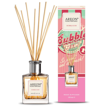 Odorizant camera cu betisoare, Areon, Bubble Gum, bubble gum + para + coacaze negre, 150 ml
