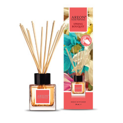 Odorizant camera cu betisoare, Areon, Spring Bouquet, iasomie + citrice + violete, 50 ml
