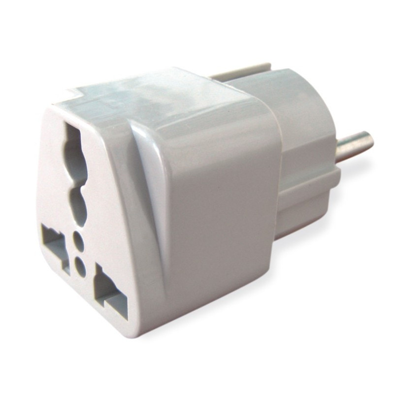 Adaptor multifisa adaptor 01-033, contact de protectie, 220 / 120V, 10A Adaptor multifisa adaptor 01-033, contact de protectie, 220 / 120V, 10A