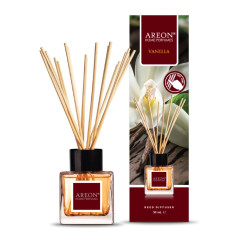 Odorizant camera cu betisoare, Areon, Vanilla, flori albe de vanilie + fructe tropicale, 50 ml