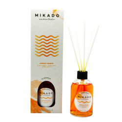 Odorizant camera cu betisoare, Mikado,  Ambar negro, 100 ml