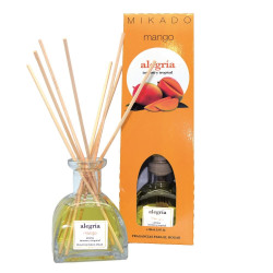 Odorizant camera cu betisoare, Mikado, Mango, fructat, 100 ml