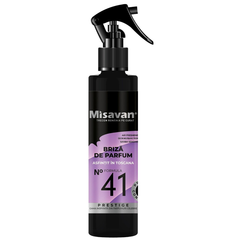 Odorizant camera Misavan No 41 Asfintit in Toscana, spray, note florale si citrice, 200 ml Odorizant camera Misavan No 41 Asfintit in Toscana, spray, note florale si citrice, 200 ml