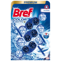 Odorizant wc baie Bref Color Aktiv Chlorine, 3 x 50 g