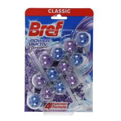 Odorizant wc baie Bref Power Aktiv Lavender, 3 x 50 g