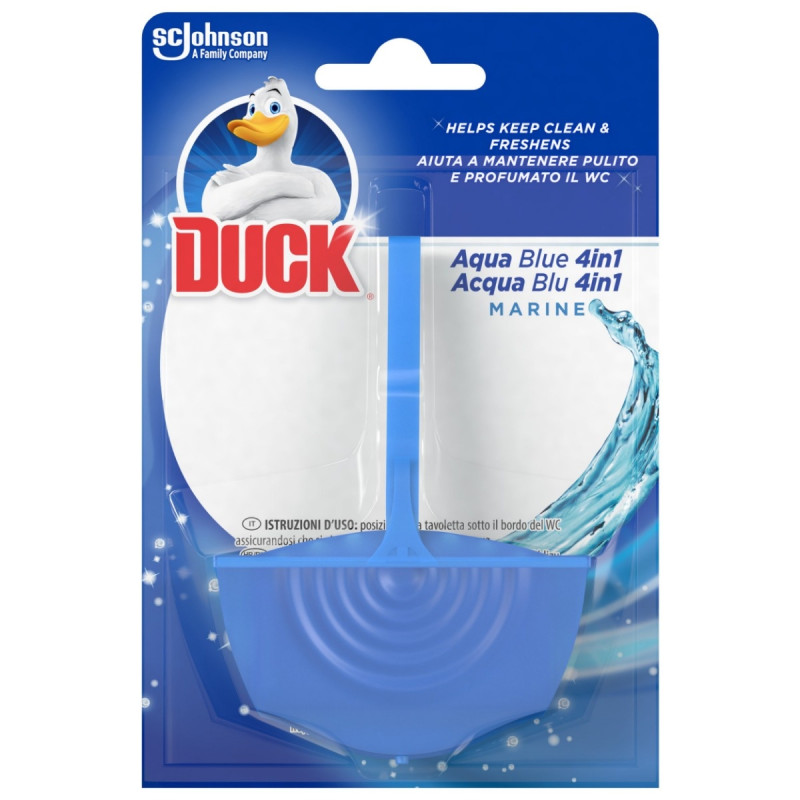 Odorizant wc baie Duck Aqua Blue 4in1, marin, 36 g