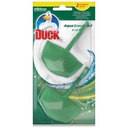 Odorizant wc baie Duck Aqua Green 4in1, pin, 2 x 36 g