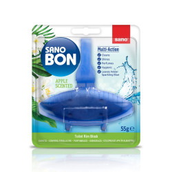 Odorizant wc Sano Bon Blue Apple Multi-Action, solid, 55 g