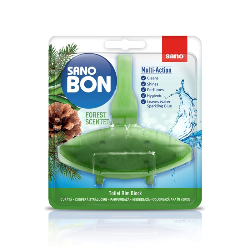 Odorizant wc Sano Bon Green Forest Multi-Action, solid, , 55 g