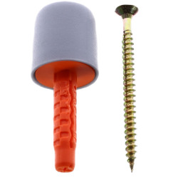 Opritor usa pentru pardoseala, Easy-Fix, cauciuc, gri, 25 mm