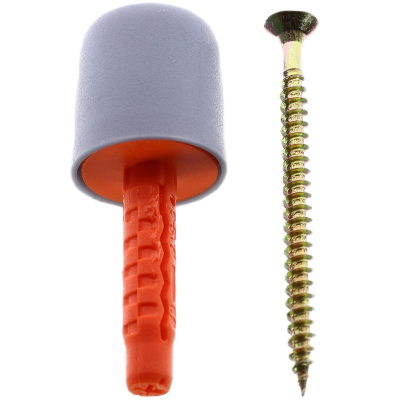 Opritor usa pentru pardoseala, Easy-Fix, cauciuc, gri, 25 mm Opritor usa pentru pardoseala, Easy-Fix, cauciuc, gri, 25 mm