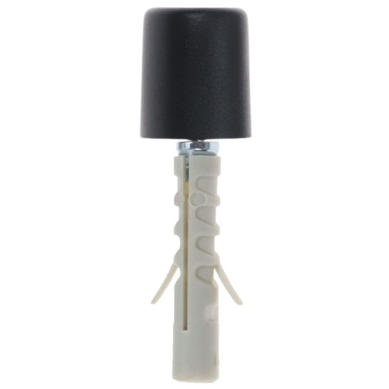 Opritor usa pentru pardoseala, Friulsider, plastic, negru, 9 x 40 mm, set 4 bucati Opritor usa pentru pardoseala, Friulsider, plastic, negru, 9 x 40 mm, set 4 bucati