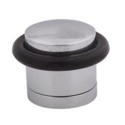 Opritor usa pentru pardoseala, Stop02, zamac, satin nichelat, 40 mm