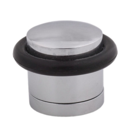 Opritor usa pentru pardoseala, Stop02, zamac, satin nichelat, 40 mm