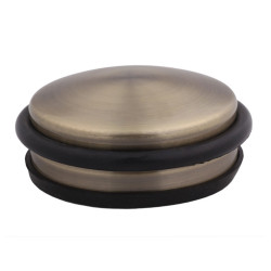 Opritor usa pentru pardoseala, Stop05, otel aliat + cauciuc, antic bronz, 105 mm