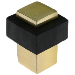 Opritor usa pentru pardoseala, Stop07, zamac, auriu polisat, 35 x 25 mm