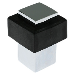 Opritor usa pentru pardoseala, Stop07, zamac, crom polisat, 35 x 25 mm