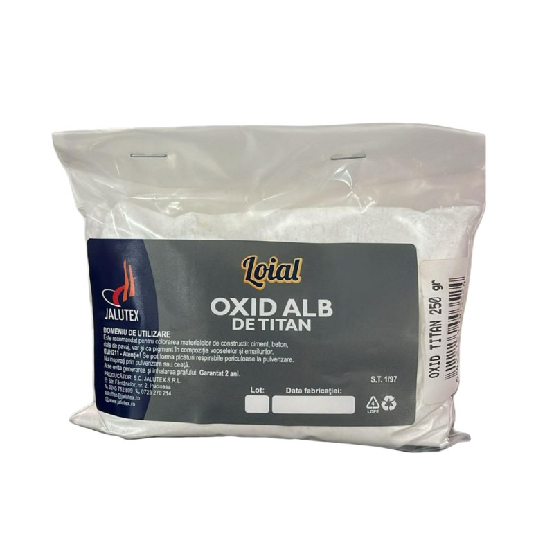 Oxid alb de titan, Jalutex, 250 g