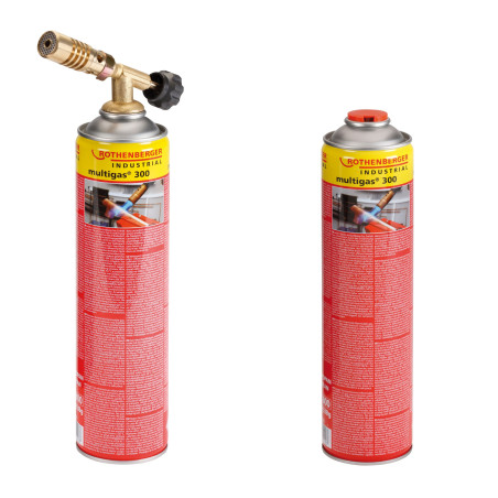 Pachet Hotpack cu arzator pentru lipire Rothenberger + doua butelii Multigas 300
