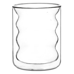 Pahar apa 3DB10-072, sticla dubla, transparent, 215 ml