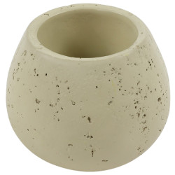 Pahar baie pentru igiena personala, Kadda Rock BPO-0573C, polirasina, finisaj piatra, 11 x 8 cm