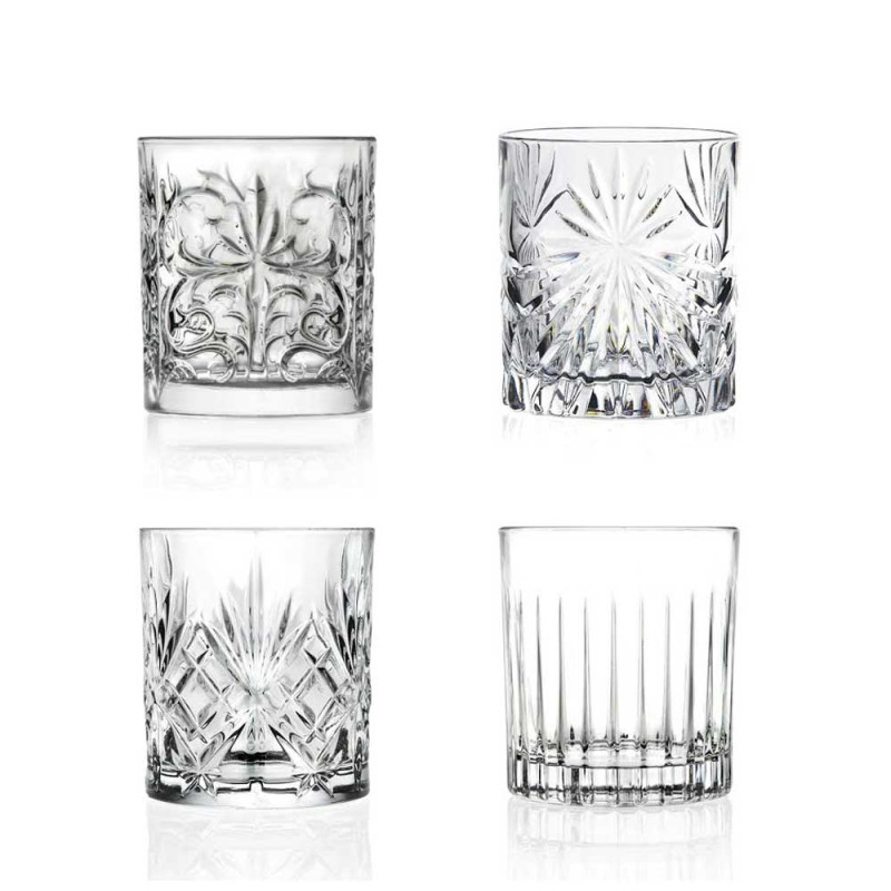 Pahar cocktail, Mixology, sticla cristalina, transparent, 300 ml, set 4 bucati